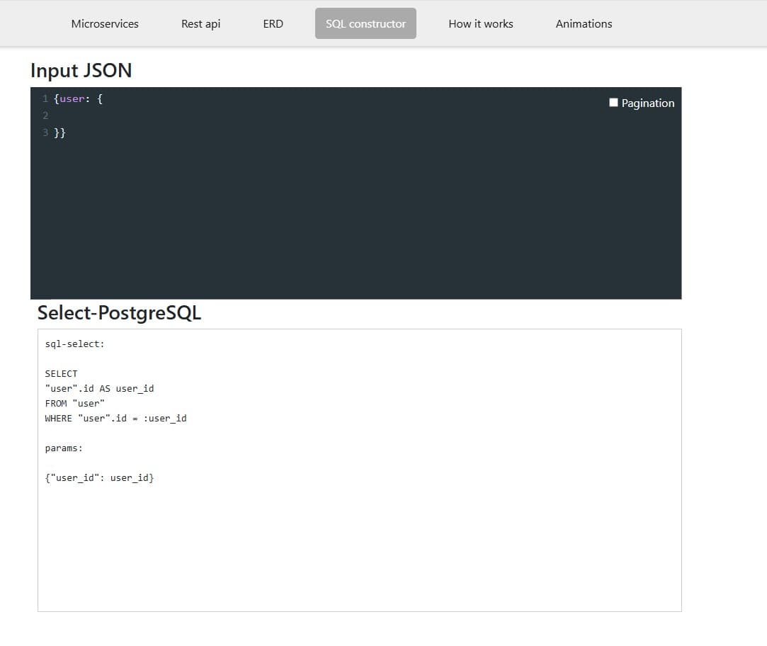 1: Если перейти на вкладку SQL-constructor